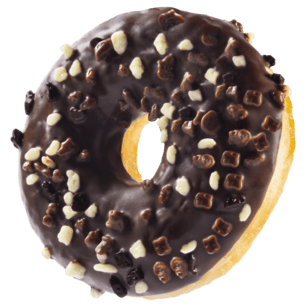 Triple chocolate donut