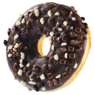 Triple chocolate donut